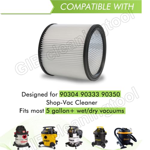 GIB Replacement Filters for Shop Vac Filter 90304 90333 90350 Wet Dry Vac - size: 11 Pcs Mixed Filters