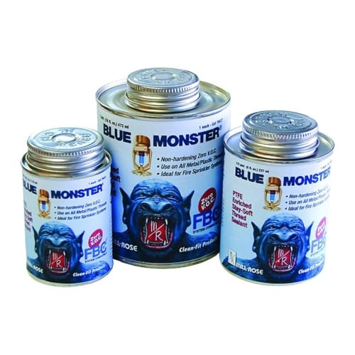 Mill-Rose 76025 Millrose Monster Stay Soft 8 Fluid Ounce PTFE Pipe Thread Sealant, Blue