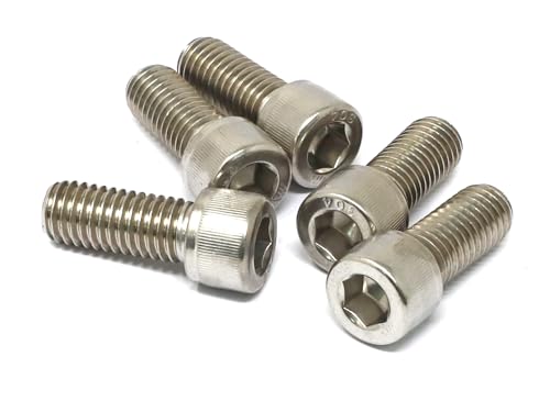 iexcell 5 Pcs 1/2-13 x 1-1/4" Stainless Steel 304 Hex Socket Head Cap Screws Bolts Kit - size: 1/2-13 x 1-1/4" ( Fully Threaded )