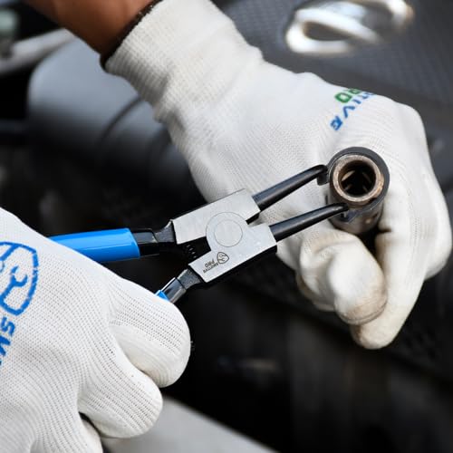 SMOTIVEPRO 9inch External Snap Ring Pliers, Heavy Duty Circlip Removal Tool - size: 1PC 9" External