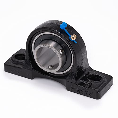 XIKE UCP207-23 Pillow Block Bearing, 1-7/16 Inch Bore, Self-Aligning Mounted Bearing Unit, 4-Pack - size: UCP207-23x4-US