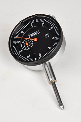 Fowler 52-520-109-0, Adg Dial Indicator With 0-1" Measuring Range (Black)