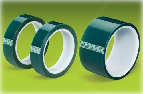 Green Polyester Tape Powder Coating High Temp 1/2"x72yd 13mm