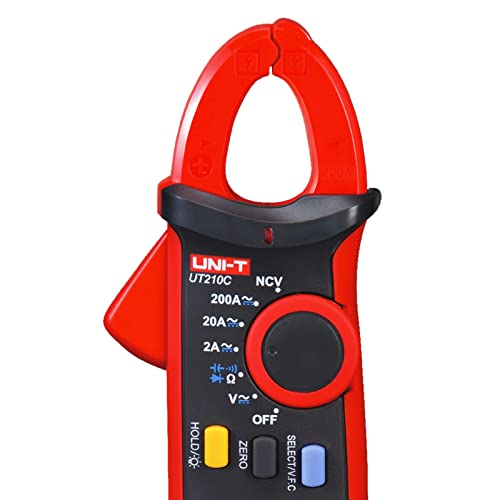 UNI-T Digital Clamp Meter UT210C AC/DC Voltmeter AC Amp Meter Clamp Multimeter Tester Continuity Tester Capacitor Mini Current Meter HVAC Tool - size: UT210C