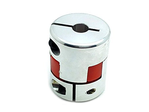8 x 12.7mm 1/2" CNC Flexible Plum Coupling Shaft Coupler Connect D25 L30