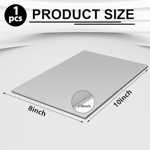 Photect 1 Piece 304 Stainless Steel Plate 1/8'' X 8'' X 10'' - size: 1/8'' x 8'' x 10''