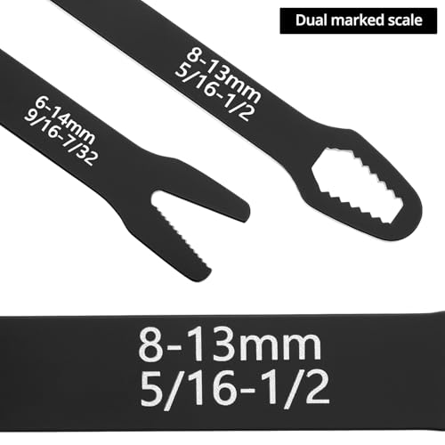 QWORK Universal Wrench Set - Multi-functional SAE & Metric, 38 Sizes in 2 Pieces
