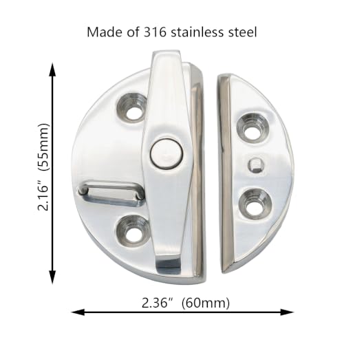 Marine 316 Stainless Steel Boat Door Hatch Twist Catch Latch(1 Pcs)