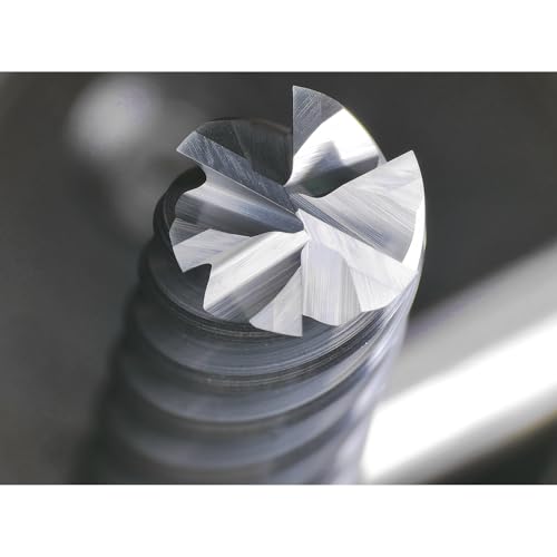 Tools Extra Long Carbide End Mills,6 Flute Square Milling Cutter,High Helix Angle for High Hardness Steel Finshing Milling Processing - 3/8 Shank (3/8-3.0" 1PCS) - size: EXL 3/8-3" 6F 1PC