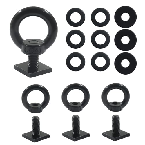 T Track Mount Tie Down Anchor, 4 PCS - size: 4 Pcs