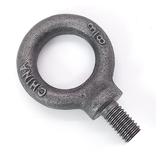 Lifting Shoulder Eye Bolt 3/8"-18 2 Pcs, Industrial Grade Heavy Duty Forged Steel for Truck Tractor Bucket Use As Towing&Pulling Point - size: 3/8“-18