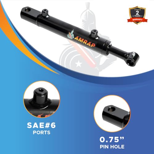 1.5x18 Hydraulic Cylinder - 1.5" Bore 18" Stroke Double Acting Welded Tang Hydraulic Cylinder 3500 PSI - size: 1.5x18