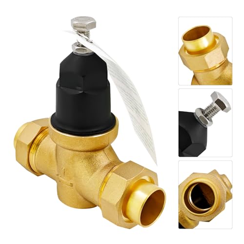 NR3XLDU 1 Inch Brass Pressure Reducing Valve w/Double Union FNPT Connection