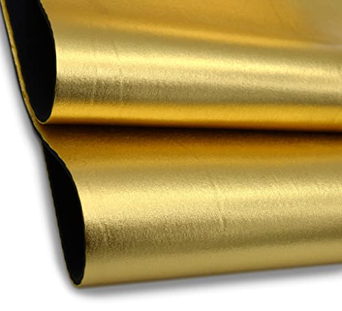 2mm Gold Metallic Neoprene Fabric, Scuba Wetsuit Material, Fabric for Sewing, Thin Foam Rubber Sheets (Gold, 2' x 4') - color: Gold, size: 2 feet x 4 feet