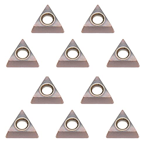 10pcs Tungsten Alloy Chamfering Angle Inserts for Mini Chamfering Machine, Ideal for Deburring on Steel and Other Metals - style: Replacement Inserts