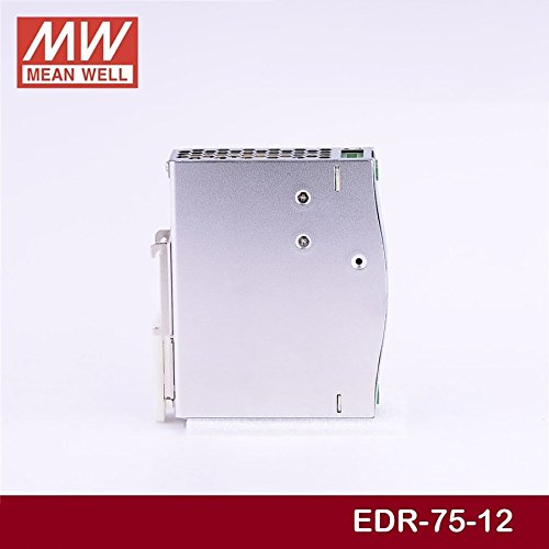 DIN Rail PS 75.6W 12V 6.3A EDR-75-12 AC-DC SMPS EDR-75 Series Switching Power Supply