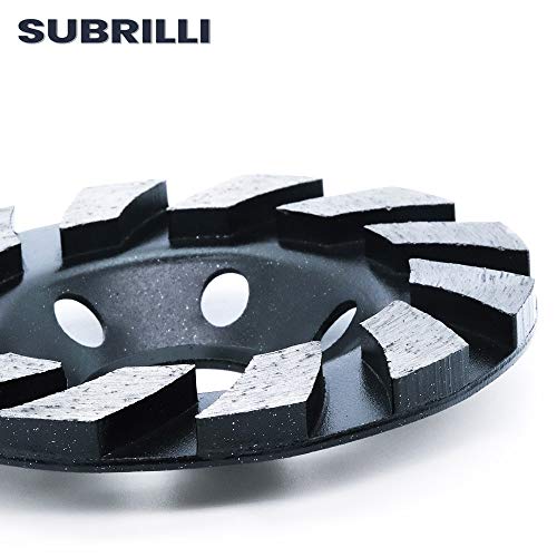 4" Diamond Cup Grinding Wheel Large Grinding Segments for Angle Grinder, for Granite, Stone, Marble, Masonry, Concrete - size: 4-Inch