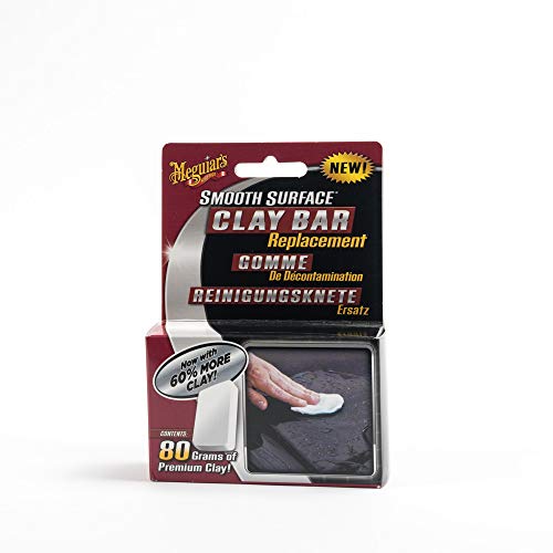 Meguiar'S G1001Eu Individual Clay Bar To Safely Remove Surface Bonded Contaminants Such As Tar, Tree Sap, Overspray And Industrial Fallout, 80 g