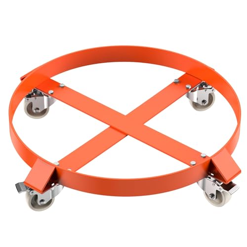 55 Gallon Drum Dolly, Heavy Duty 1000LBS Load Capacity Drum Cart