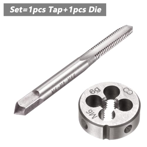 M6 X 1.0 Metric Tap and Die Set, Threading Tap Die Set - color: m6*1
