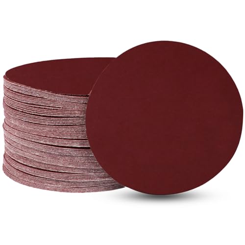 Uenhoy 100 Pcs 3" Sanding Discs 400 Grit Hook Loop for Woodworking - style: 400 Grit