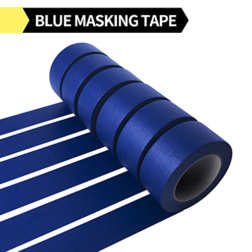 TAPEBEAR Blue Painters Tape Masking Tape 0.94" x 60Yard x 36Rolls - size: 0.94" x 60Yard
