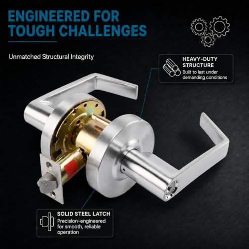 LO-Lock Entrance/Keylock Function, Commercial Lever Door Lock,ADA-Compliant - style: Entrance/Keylock