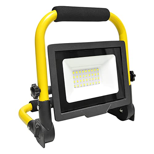 SKYWORLD Adjustable Portable 30W LED Work Light Super Bright LED Flood Lights Adjustable Angle Working Lights for Workshop, Garage, 10 Ft Power Cord - size: 30W