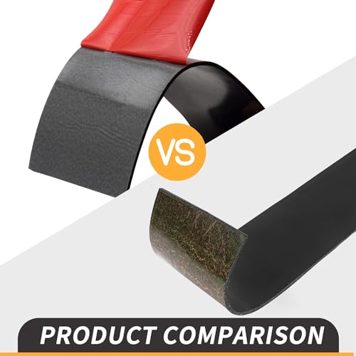 1/8 Inch Thick Neoprene Rubber Strips and Solid Rubber Rolls, Sheet for DIY Gasket, Warehouse, Pads, Seals, Weather Stripping, Flooring (1 Inch Wide, 12 Feet Long) with Adhesive Backing