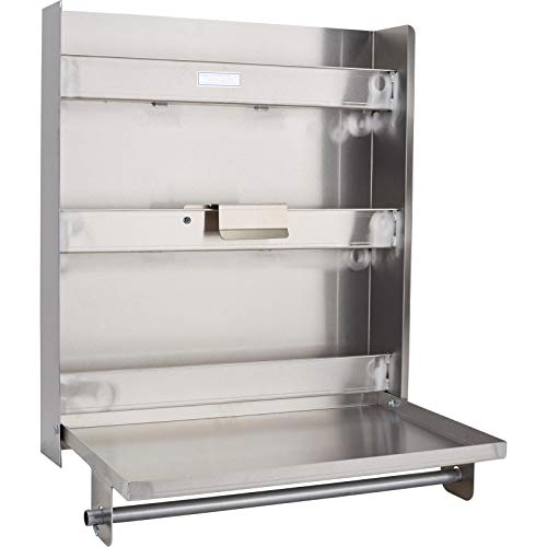 Standard Trailer Door Cabinet, Aluminum, Fold-Down Work Table, 30 Inch