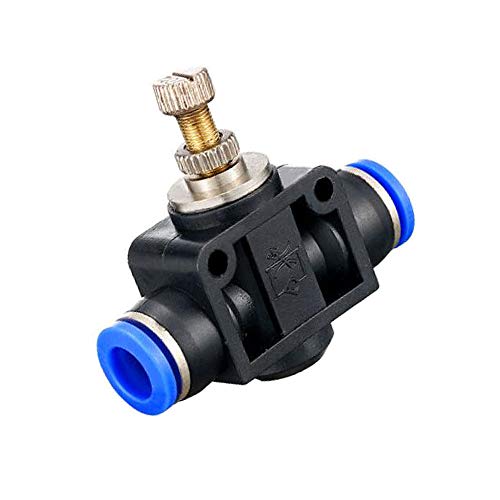 Yoebor 8mm OD Air Flow Control Valve Pneumatic Push to Connect Fitting 2pc - size: 8mm