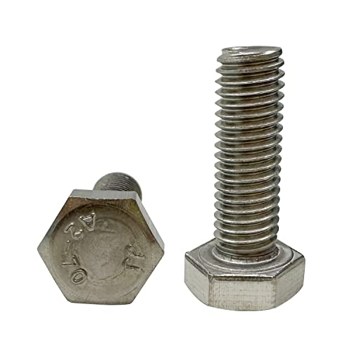 M8 Hex Bolt, M8-1.25 x 25mm Hex Head Screw Bolts, 304 Stainless Steel, Fully Threaded, Plain Finish, Hex Tap Bolts 15Pcs (M8x25mm) - size: M8x25mm