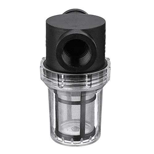 Denpetec 1Pcs Garden Pond 1 inch Inline Mesh Strainer Water Pump Filter Irrigation High Flow Pipeline Filter Garden Interface Strainer(Size:80 mesh) - size: 80 mesh