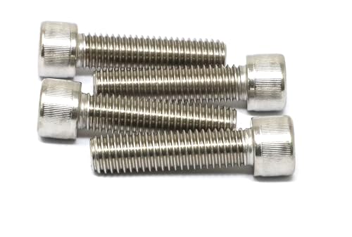 iexcell 4 Pcs 1/2-13 x 2 Stainless Steel 304 Hex Socket Head Cap Screws Bolts Kit - size: 1/2-13 x 2" ( Fully Threaded )