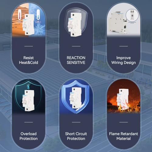 MOLLOM DC 1P 250V 63Amps C63 Miniature Circuit Breaker - style: 63A