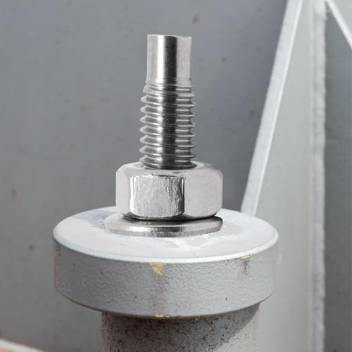 3/8" x 4" Concrete Anchors, Stainless Steel Wedge Anchors Concrete Bolts Heavy Duty Fasteners for Cement (8pcs) - size: 8pcs 3/8" x 4"
