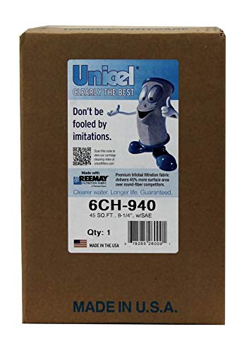 Unicel 6CH-940 45 Square Foot Media Replacement Hot Tub Spa Filter Cartridge with 225 Pleats