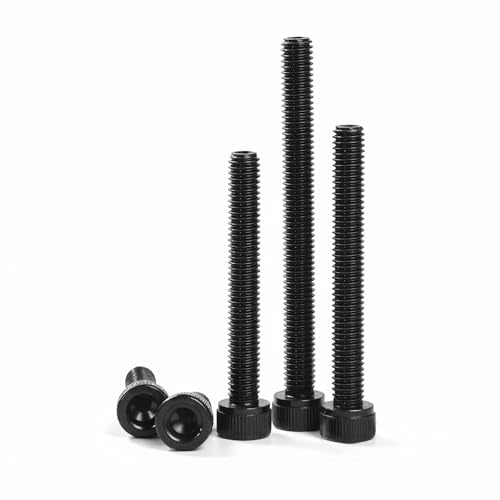 M6-1.0 x 20mm Socket Head Cap Screws Cap Bolts, 12.9 Grade Alloy Steel Black Oxide, Allen Socket Drive, Machine Full Thread, 25 PCS (8mm-80mm Available) - size: M6x20mm(25PCS)