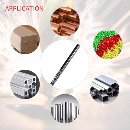 1/4" Carbide End Mill, 4 Flute Solid Carbide Square End Mill, 3" Overall Length, Single End, Helix Angle: 30°, AlTiN Coated,1/4" Cutting Diameter,1-1/8" Length of Cut - size: 1/4"*1-1/8"*3"