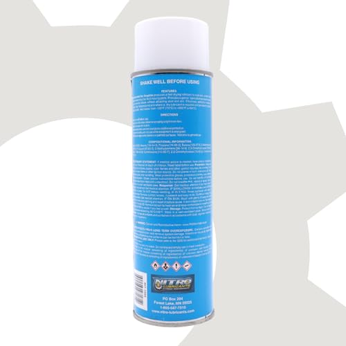 Nitro Lubricants Fast-Drying Dry Graphite Spray Lubricant, 12.75 oz