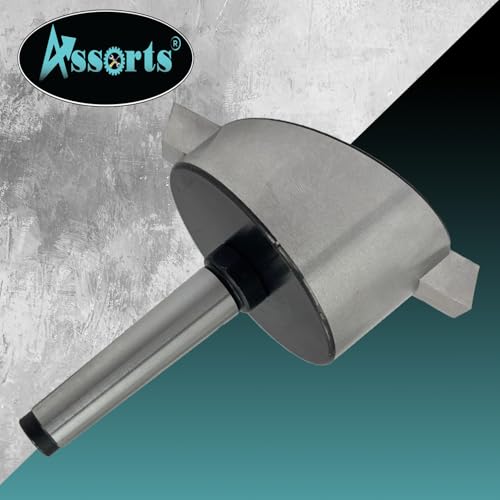 3-Inch Fly Cutter with 75 mm Head Diameter, Precision Flycutter for Milling & Lathe Machines, Includes HSS Tool Bit for Professional Metal Cutting - size: 2MT Shank (M10 x 1.5 mm)