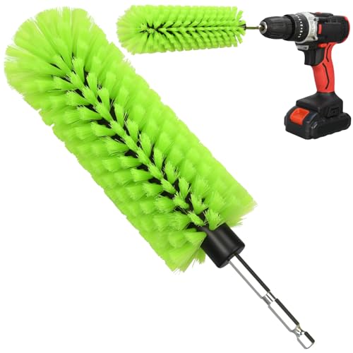 1 Pack Drill Brush for Car Wheel and Bottle(Green) - color: 1 Pack Green