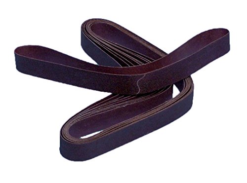Sungold Abrasives 39138 Sanding Belt X-Wt Cloth, Assorted Grits 2 Each of 60, 80, 100, 120 And 220, Aluminum Oxide - 1" x 42" (Pack of 10) - style: Assorted