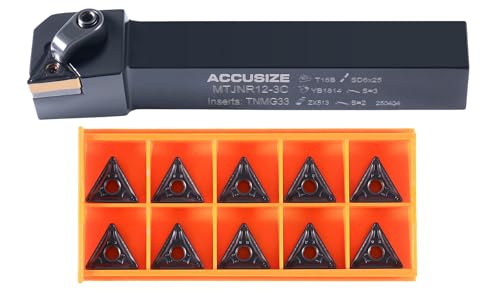 Accusize Indexable Tool Holder, 3/4" x 5", RH, 2312-5008INS - size: 3/4" x 5", Right Hand, add'l 10 Inserts