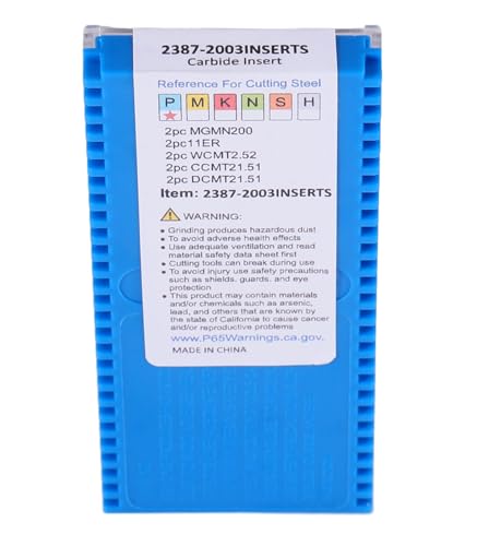 Accusize Carbide Inserts for 2387-2003, CVD and TiN Coated