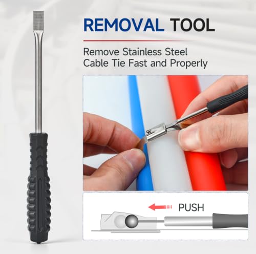 iCrimp Stainless Steel Cable Tie Tool Zip Gun with Built-in Cutter - color: Wct322 With Cable Tie