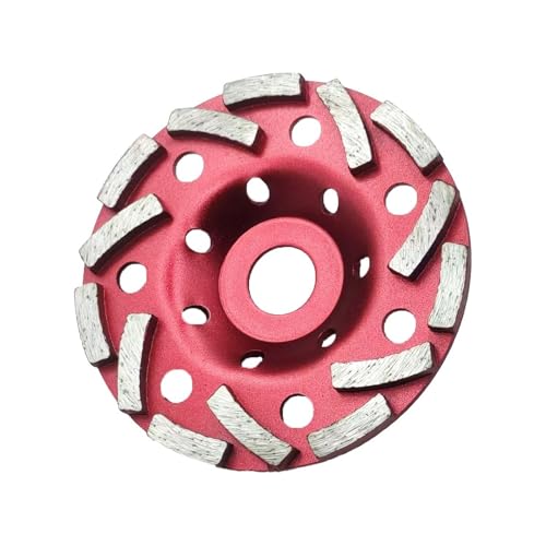Diamond Concrete Grinding Cup Wheel 5" 125mm Diamond Cup Grinder Wheel Heavy Duty Angle Grinder Disc Wheels Turbo Segments for Polishing and Cleaning Concrete, Paint, Epoxy, Mastic, Granite - style: 5-Inch