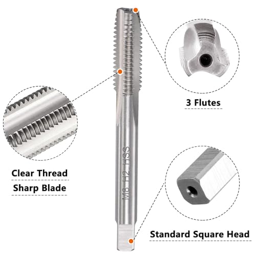 M8 X 1.25 Metric Tap and Die Set, Threading Tap Die Set - color: m8*1.25