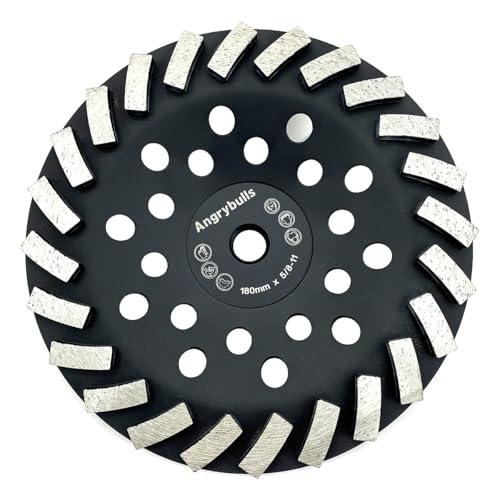 5/8"-11 Threaded Arbor Grinder Wheels 7 inch Concrete Diamond Grinding Disc - style: 7 Inch 5/8"-11 Threaded