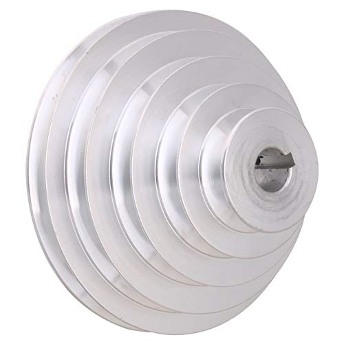 19mm Bore 54mm-150mm Outter Dia Aluminum 5 Slot A Type V-Shaped Pulley 5 Step Pulley Belt